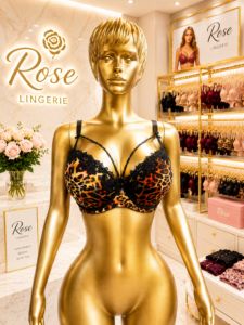 Leopard Print Padded Push-Up Bra for Ultimate Support