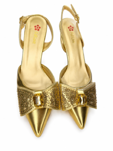 Luxe Rhinestone Block Heel Slingback Sandals for Elegant Women