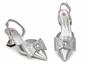 Luxe Rhinestone Block Heel Slingback Sandals for Elegant Women
